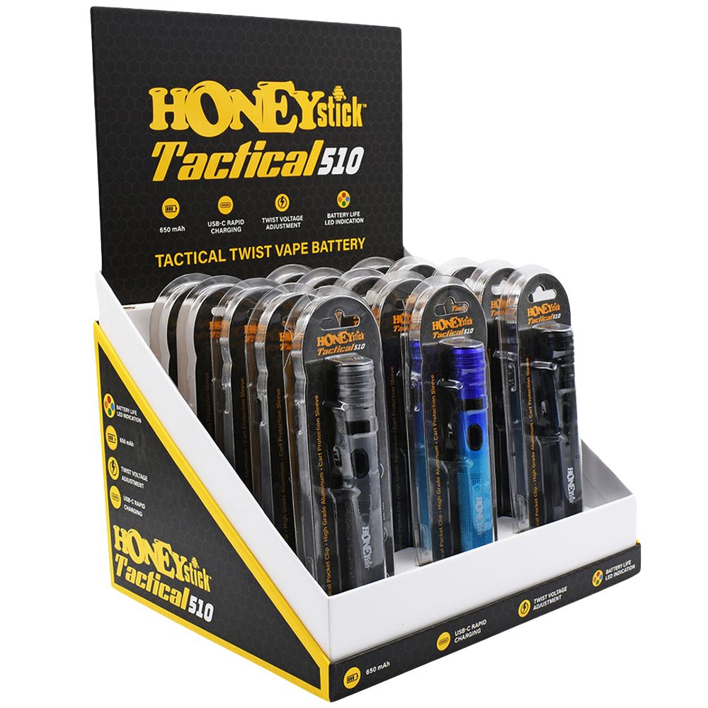 HoneyStick Tactical Twist Battery – 650mAh / 12ct