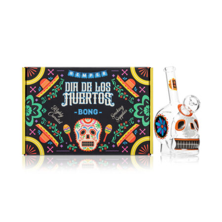 Dia De Los Muertos Skull Bong 6.1"