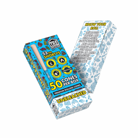 Pre Roll Cones - 50 Count - Shortys - Unbleached - (1 Pack)
