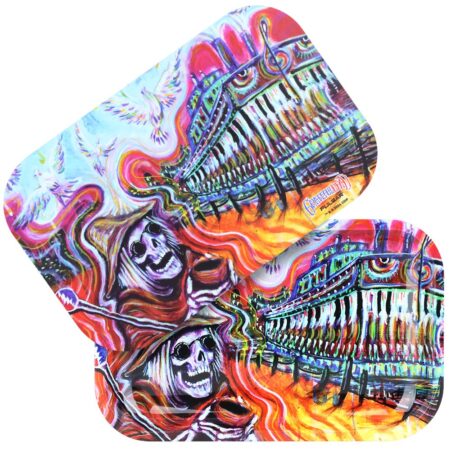 Grateful Dead x Pulsar Rolling Tray & Lid Kit – Steamboat / 11″ x 7″