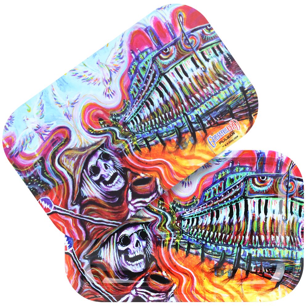 Grateful Dead x Pulsar Rolling Tray & Lid Kit – Steamboat / 11″ x 7″