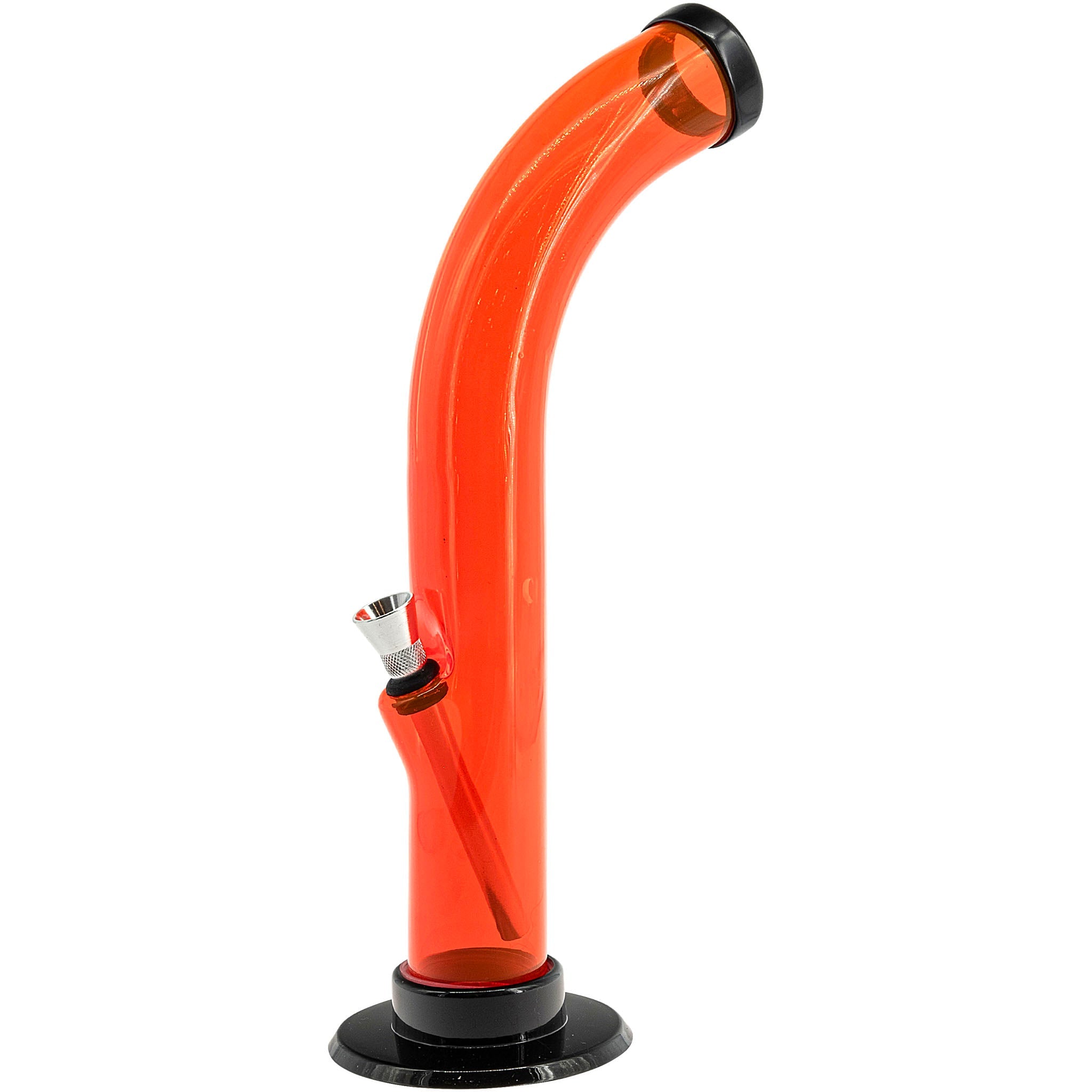 Acrylic Curved Tube Bong 10'' - Image 25