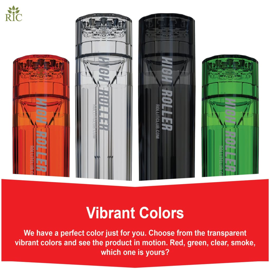 High Roller Pack-n-Grind Portable Rolling Paper Grinder