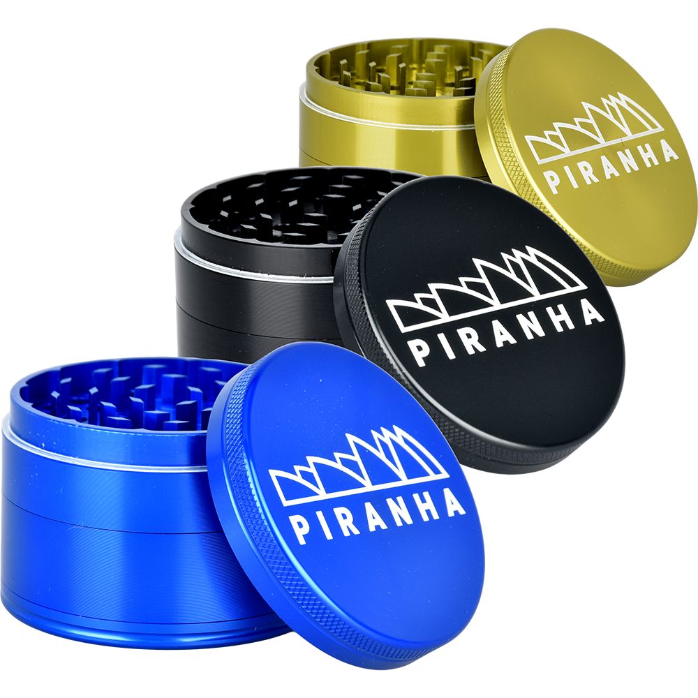 Piranha Pollinator Aluminum Grinder | 4pc | 2.5″