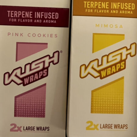 Kush Hemp Herbal Organic Natural 2 Large Wraps Per Pack Sample Multi Flavor (4 Count)