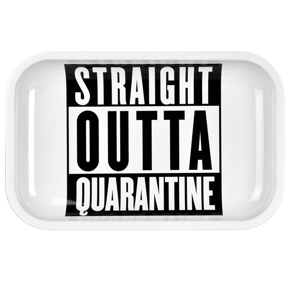 Straight Outta Quarantine Metal Rolling Tray