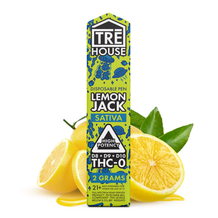 Pen - Lemon Jack - Delta Blend - D8:D9:D10:THC-O - (12 x 10 Pack) - 120pc MC