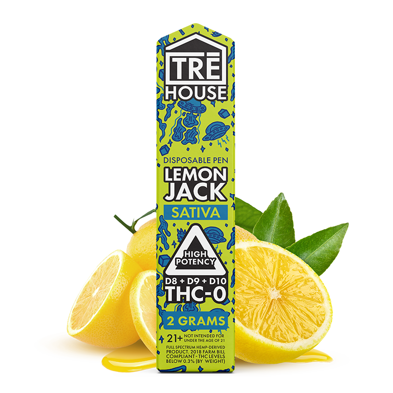 Pen – Lemon Jack – Delta Blend – D8:D9:D10:THC-O – (12 x 10 Pack) – 120pc MC