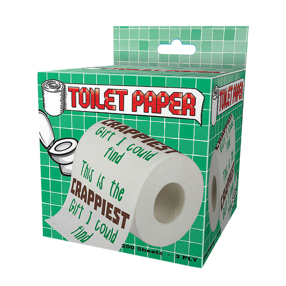 Novelty Toilet Paper – 200 Sheets / 3 Ply / Crappiest Gift