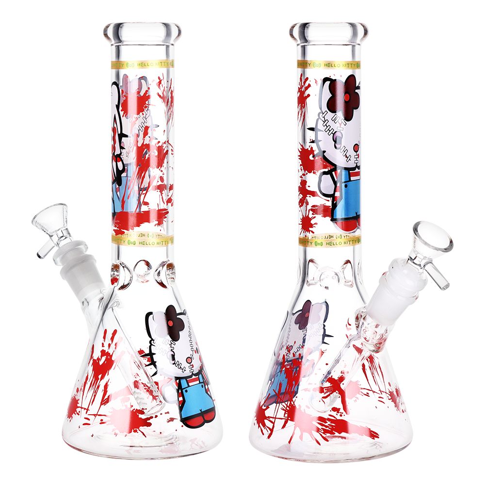 Cats Play Beaker Glass Water Pipe – 10″ / 14mm F