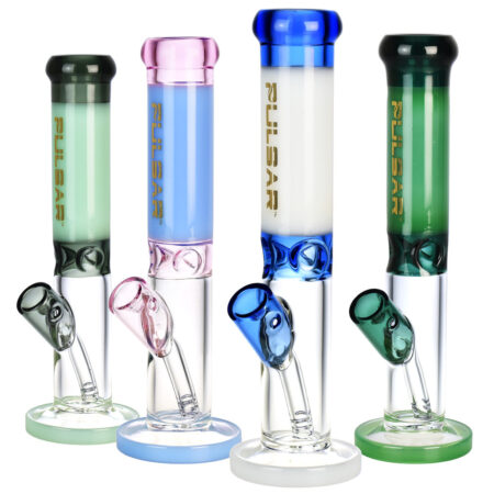 Pulsar Mini Straight Tube Water Pipe – 8.25″/Colors Vary