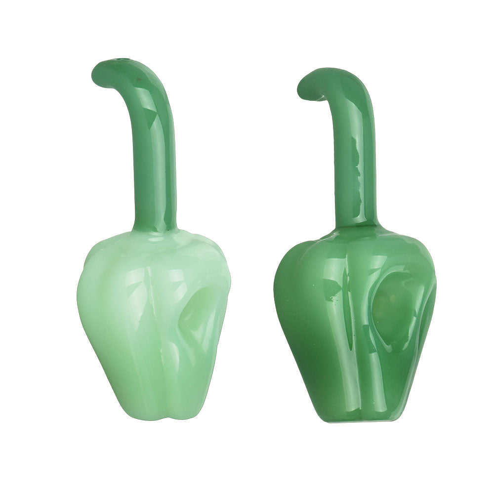 Green Bell Pepper Hand Pipe – 3.75″