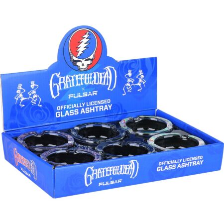 Grateful Dead x Pulsar V2 Licensed Glass Ashtray – 3.5″ / 6ct