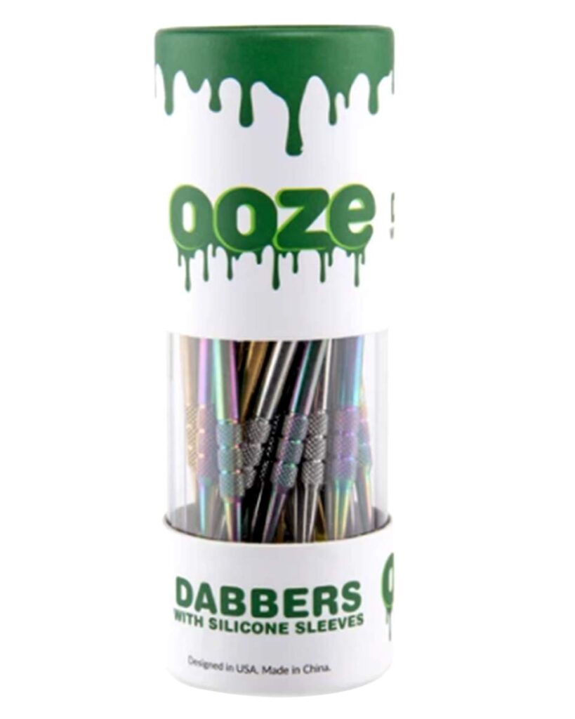 Ooze Assorted Dab Tool & Silicone Cap Set – 30 Pack