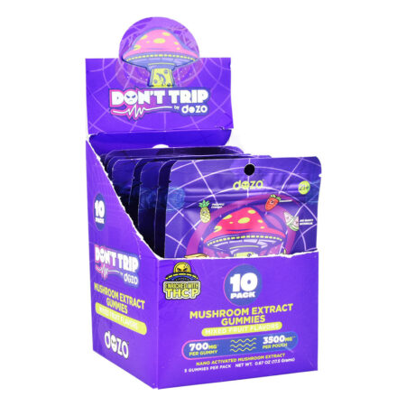 Dozo THCP Don't Trip Mushroom Gummies | 3500mg | 5pc | 10pc Display