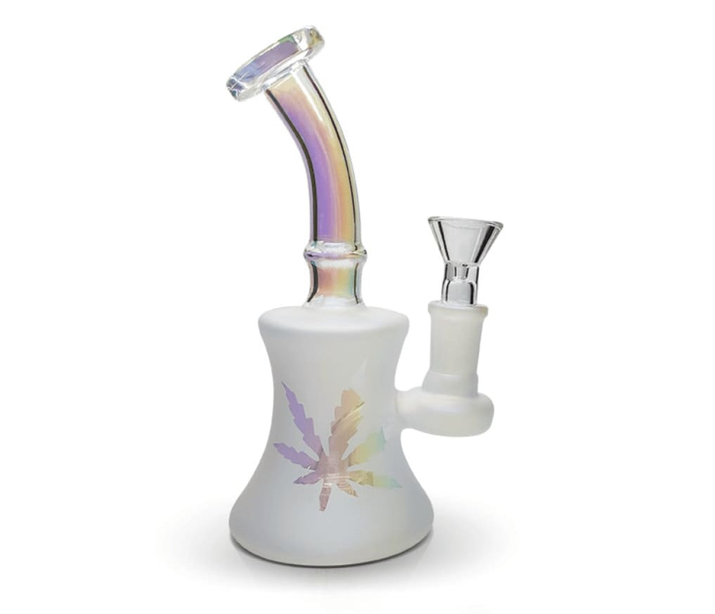 Waxmaid Shower Head Mini Glass Dab Rig with Honeycomb Perc