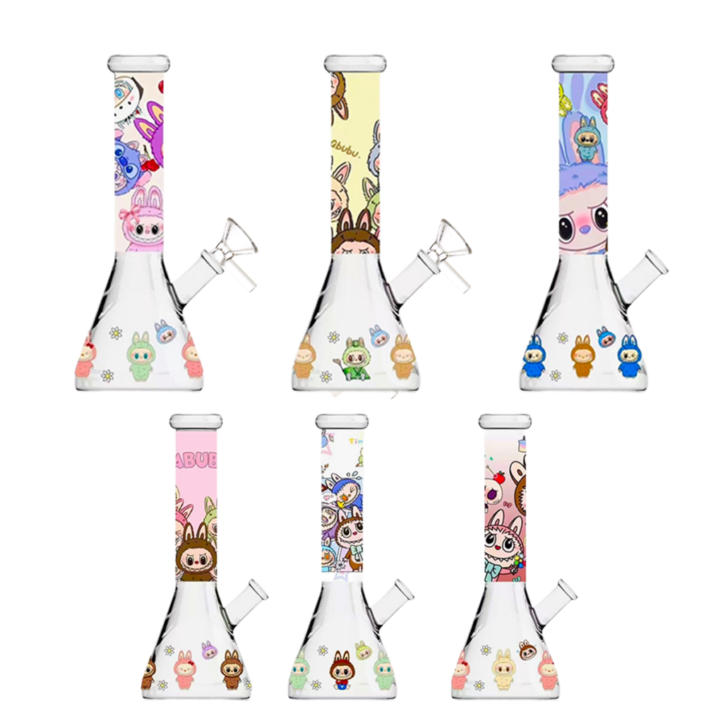 Labubu Beaker Glow Water Pipe – 10 Inch