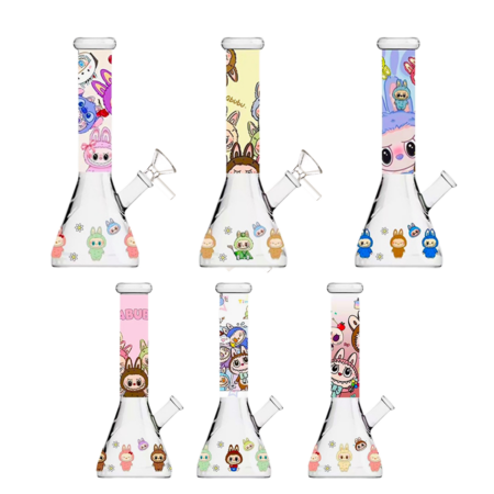 Labubu Beaker Glow Water Pipe - 10 Inch