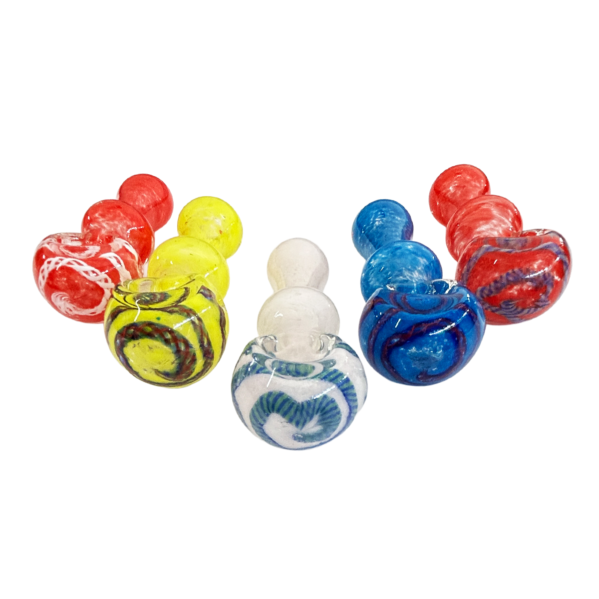 Artisan 3-Inch Frit Glass Spoon Pipe - Image 2