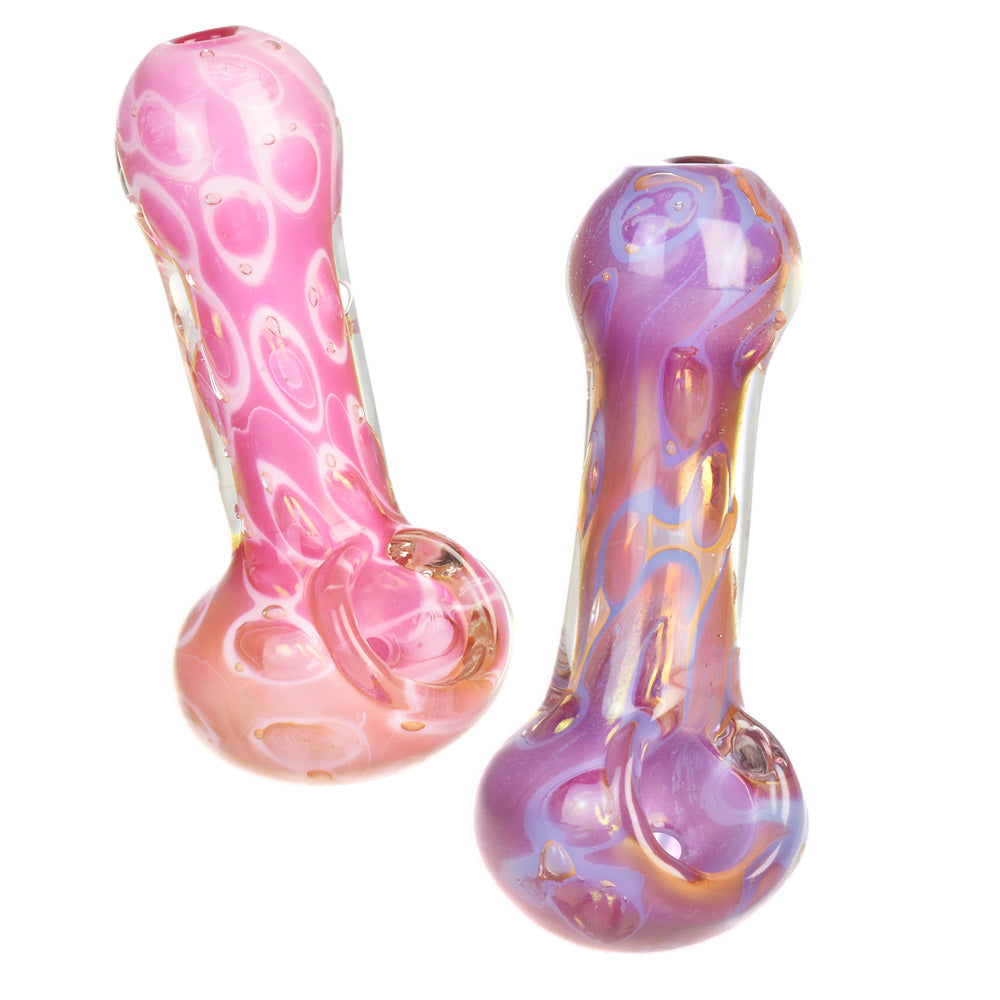 Pastel Bubbles Spoon Pipe – 3.75″ / Colors Vary