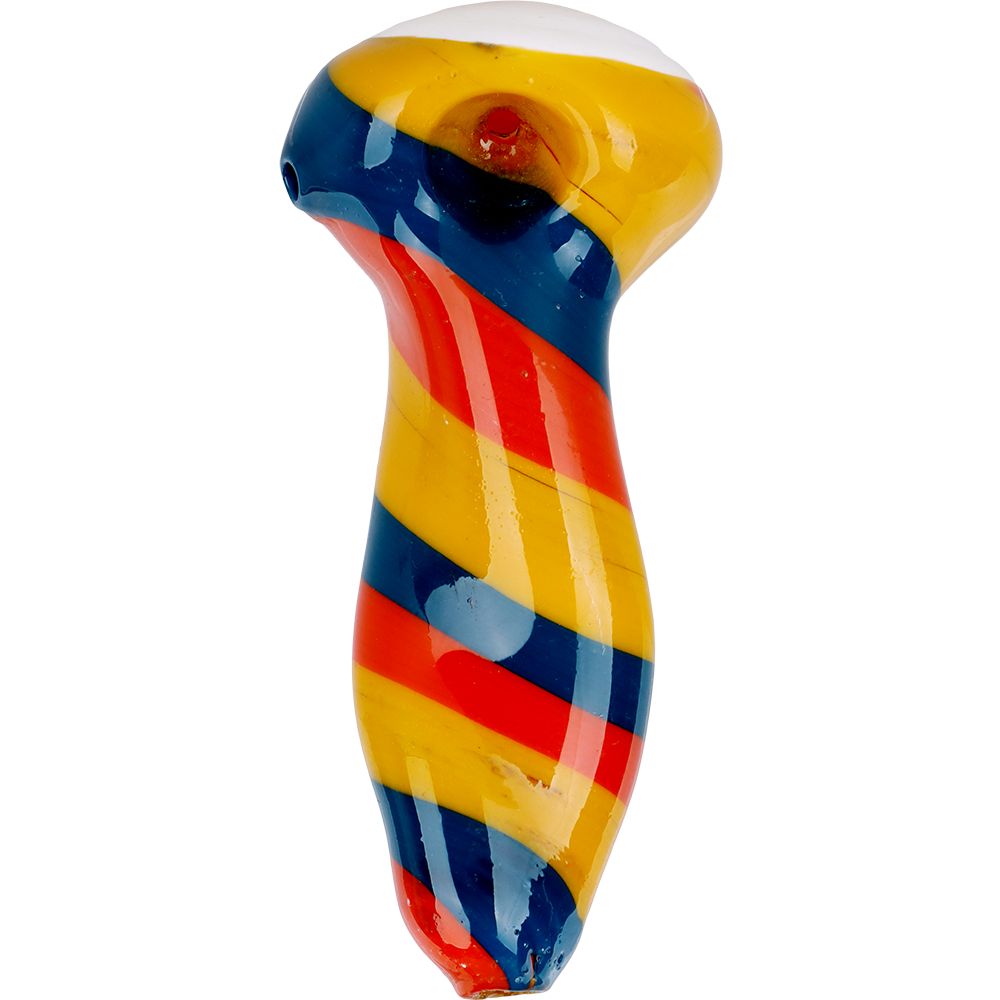 Dancing Queen Half-Twist Stem Glass Spoon Pipe – 4.5″