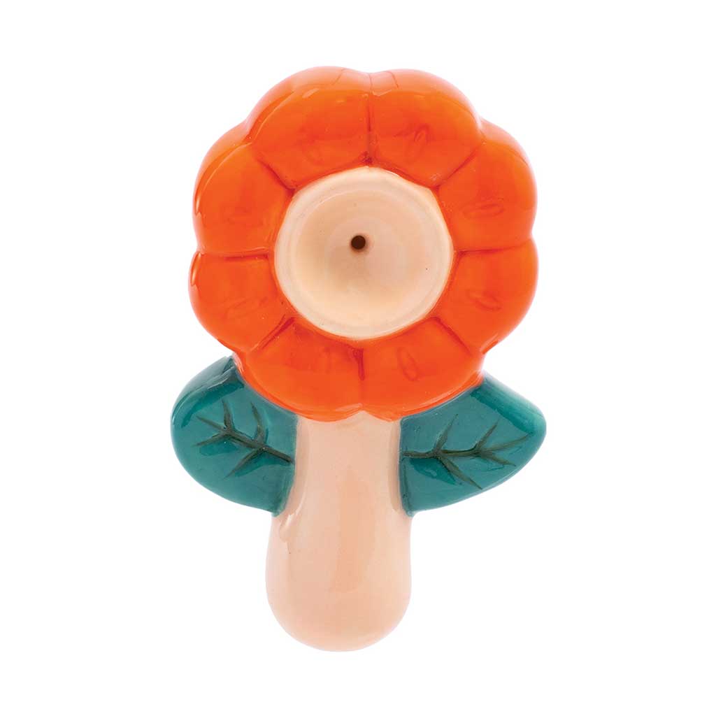 FLOWER CERAMIC PIPE – WACKY BOWLZ