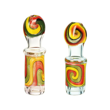 Rasta Rocket Chillum Pipe - 3.25"/ Colors Vary