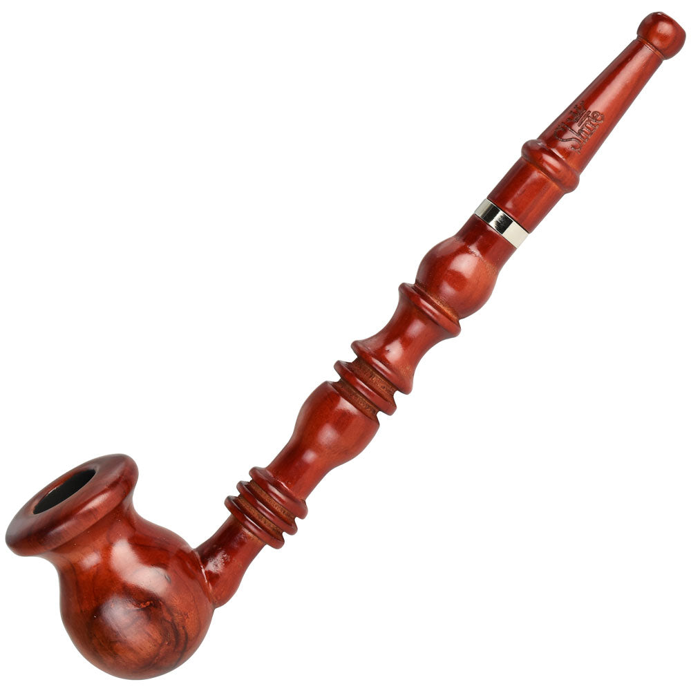 Pulsar Shire Pipes Vase Bowl Churchwarden Cherry Wood Pipe – 9″