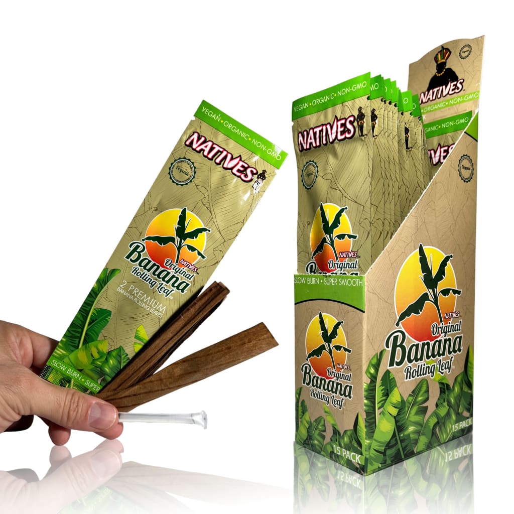 Natives Original Banana Leaf Cones – 1 Case (50 Tubes)