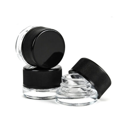 Child-Resistant 5ML Concentrate Jar with Black Lid