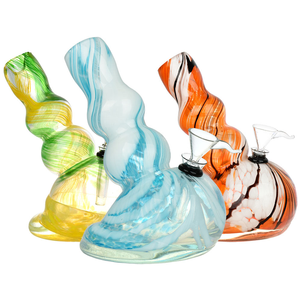 Easy Does It Soft Glass Water Pipe – 6.75″ / Colors Vary