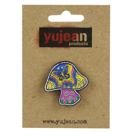 Dan Morris Mushroom Enamel Pin - 1.25"x1.25"
