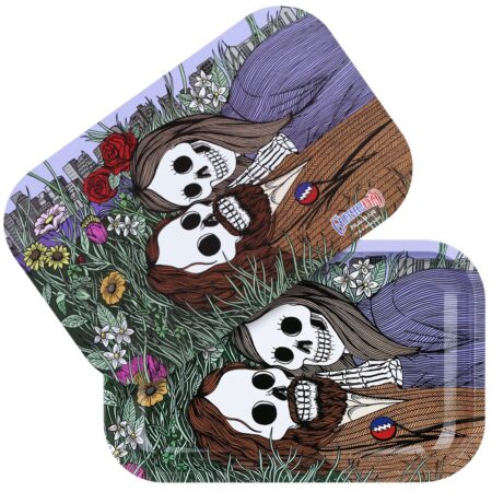 Grateful Dead x Pulsar Rolling Tray & Lid Kit – Flower Couple / 11″ x 7″