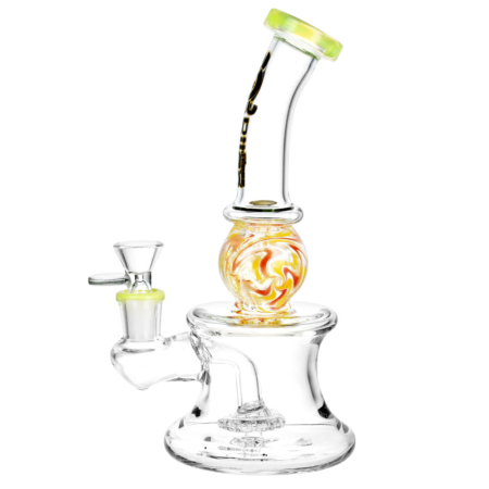 BIIGO Disco Sphere Hourglass Water Pipe - 8.5"/14mm F