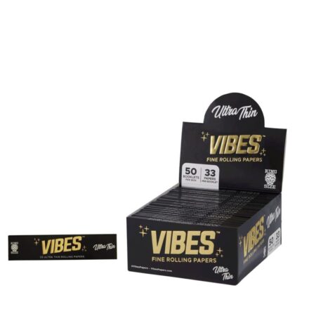 Vibes Ultra Thin King Size Rolling Papers 33 Pack