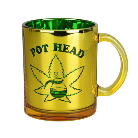 Pothead Metallic Glass Coffee Mug - 16oz
