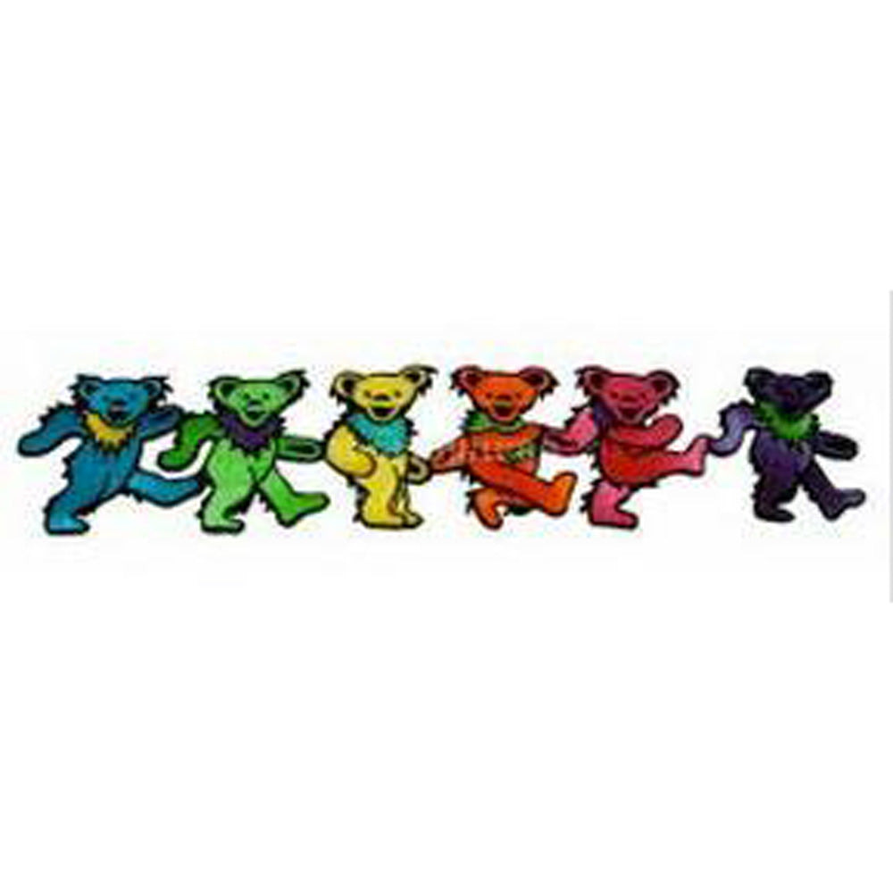 Grateful Dead 6 Dancing Bears in a Row Patch – 9.5″ x 2″