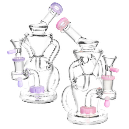 Infinite Cosmos Recycler Water Pipe – 7″/14mm F/Colors Vary