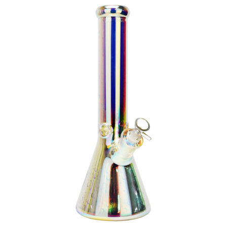 Space Party Beaker Water Pipe w/ LED Light - 14" / 14mm F