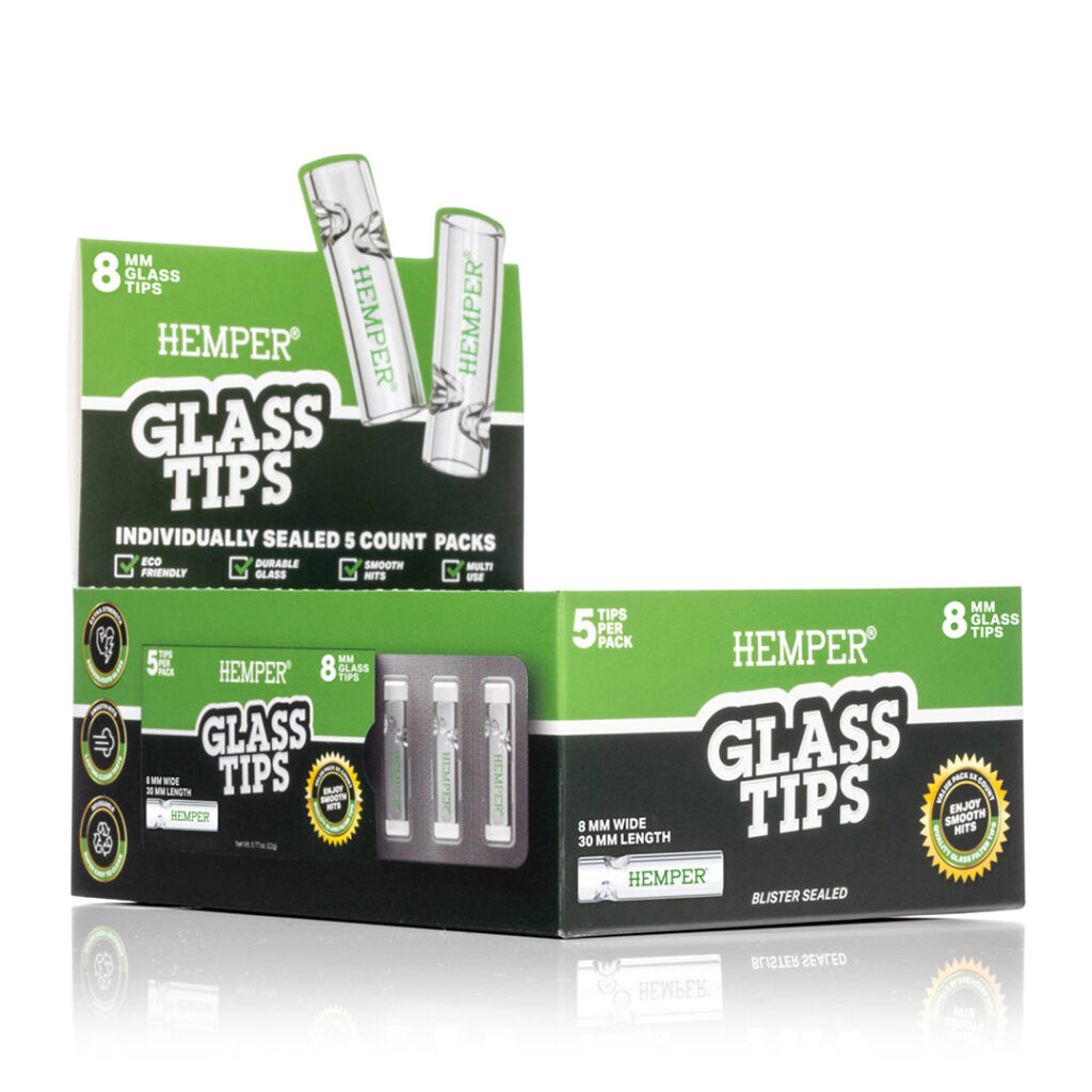 Glass Filter Tips 8mm | Display