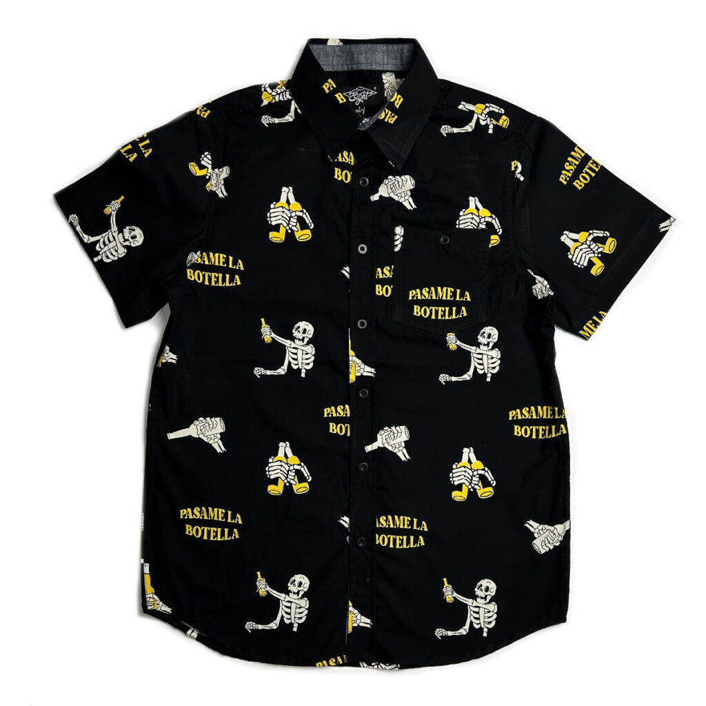 Pasame La Botella Woven Cotton Shirt