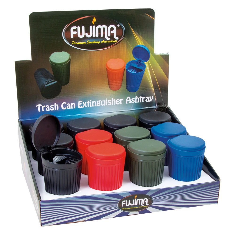 Fujima Trash Can Extinguisher Ashtray – 3″/Asst – 12PC DISP