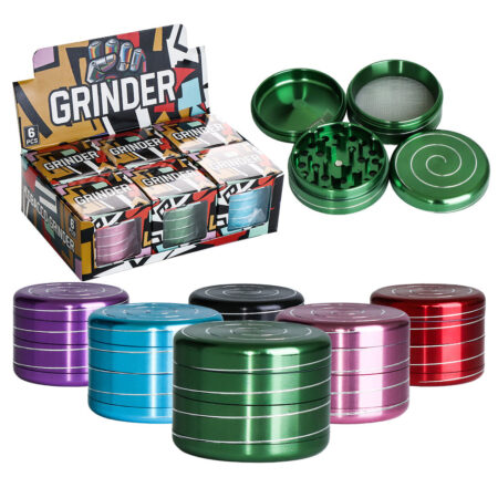 Premium Aluminum Spinner Grinder - 6 Pack