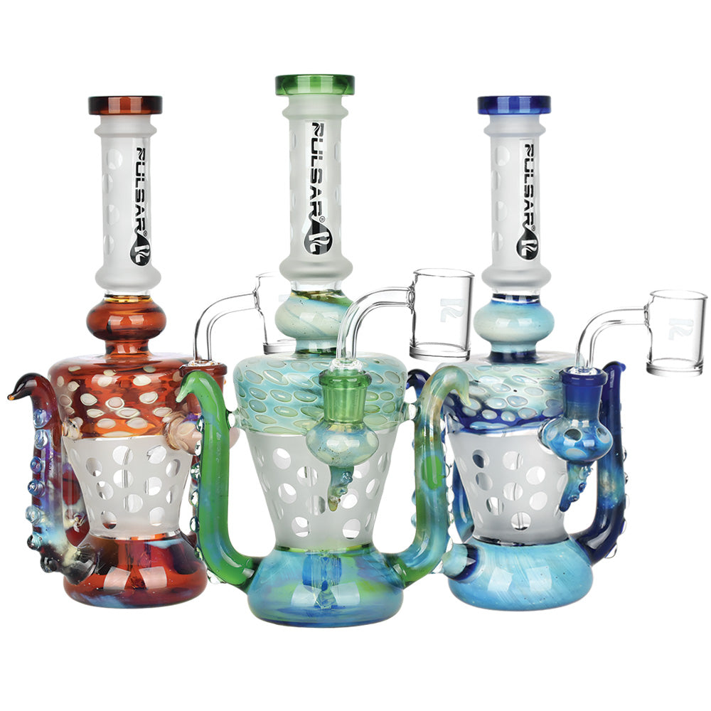 Pulsar Intercosmic Tentacles Dab Rig – 9″/14mm F / Colors Vary