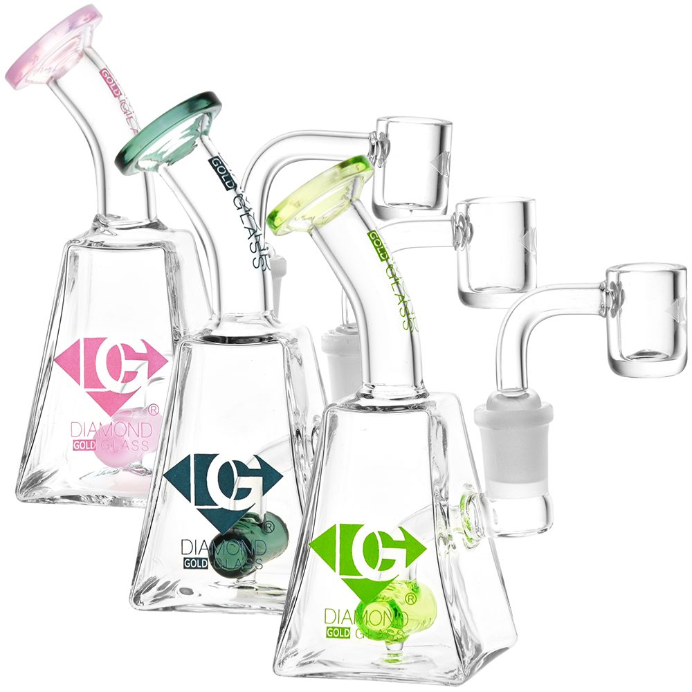 Diamond Glass SP Mini Dab Rig – 5.25″ / 14mm F