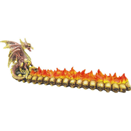 Fujima Red Dragon Stick Incense Burner – 11.5″