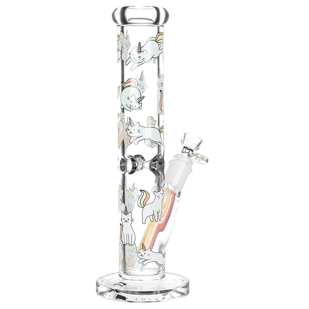 Pulsar Caticorn Design Series Straight Tube Water Pipe | 12″ | 14mm F