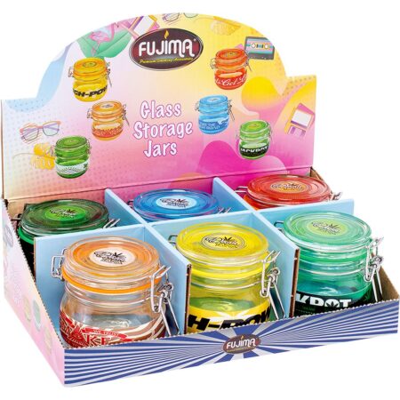Fujima Dank Tank Glass Latch Lid Storage Jar – 150mL / 6ct