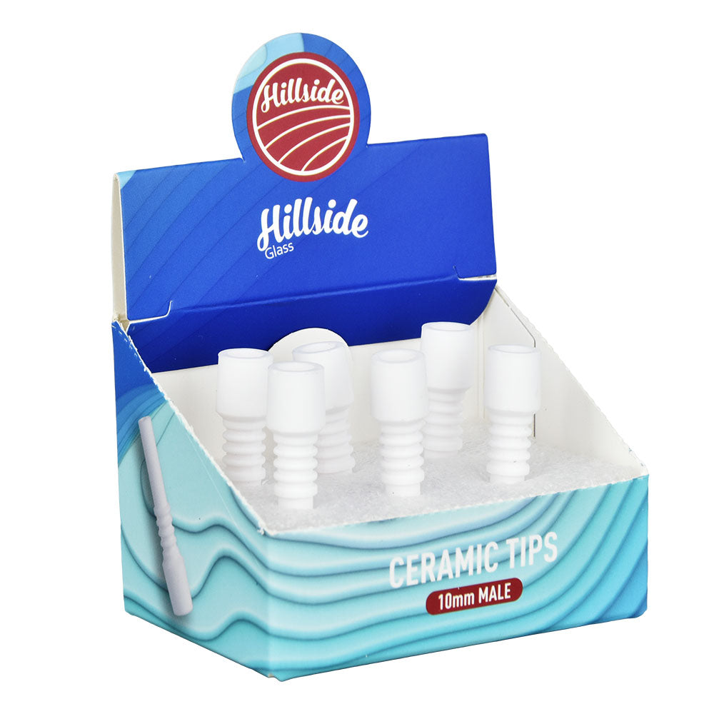 Hillside Glass Ceramic Dab Tips – 1.5″ / 10mm M 6pcs
