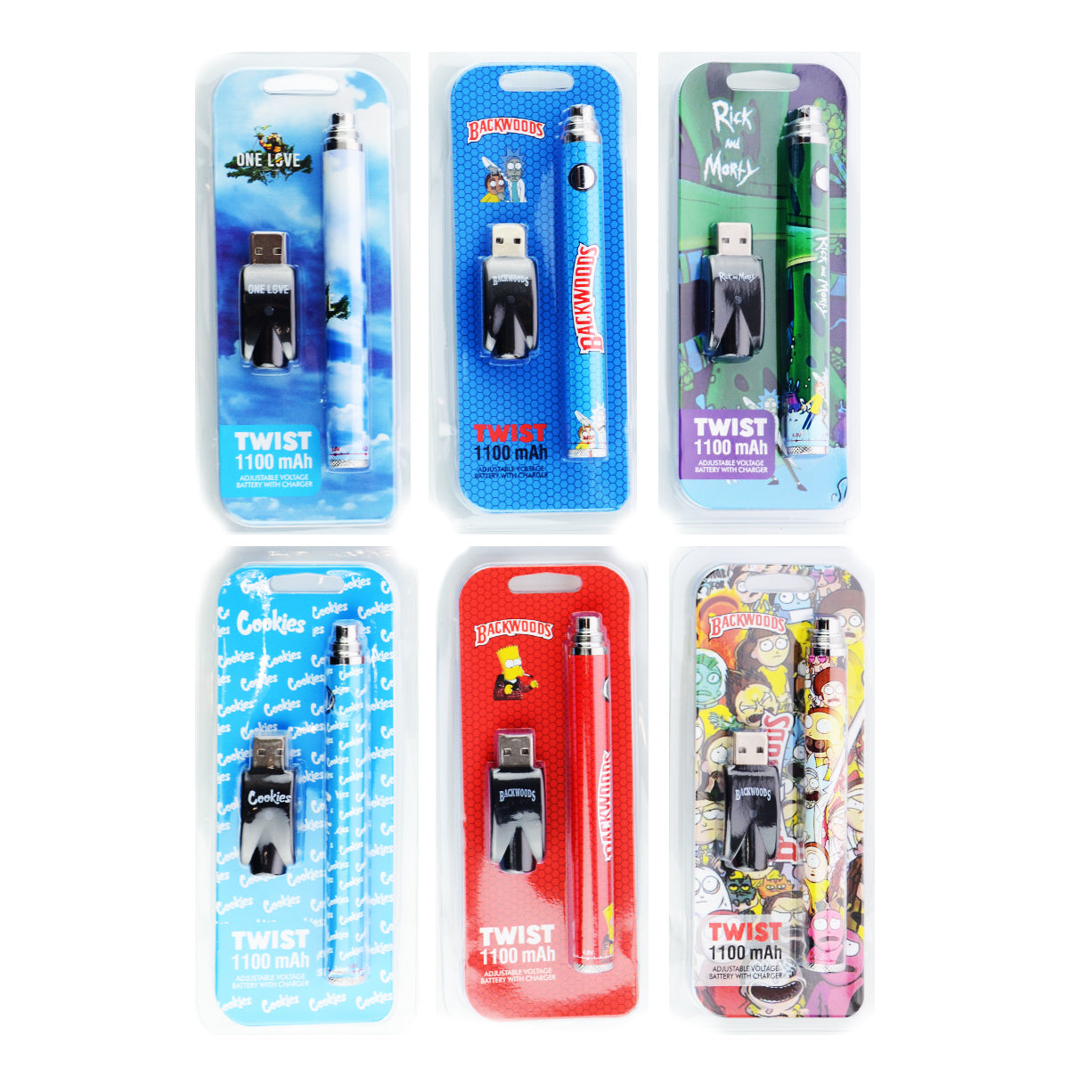 Adjustable Voltage 1100 mAh Vape Battery Kit - Image 2
